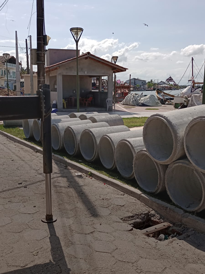 Tubos de concreto pré-moldado Continuum Concreto para drenagem pluvial.
